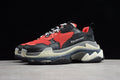 Balenciaga Triple S Thick Sole Running Sneakers for Men and Women Red Black Grey