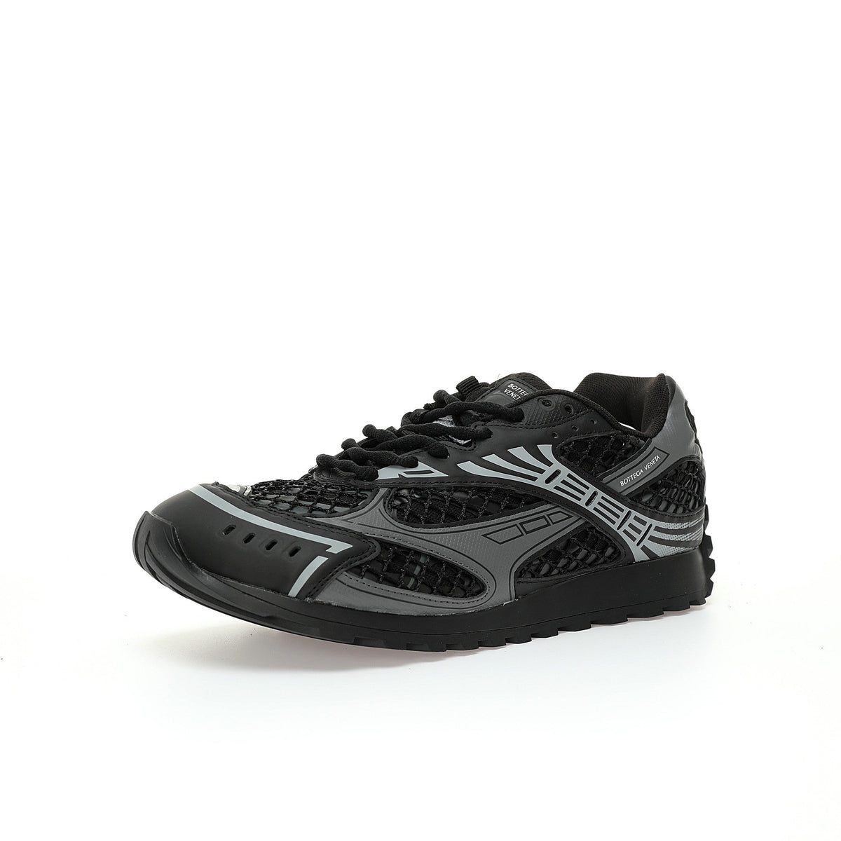 Bottega Veneta Orbit Runner Unisex  Low-Top Sneakers Grey / Black