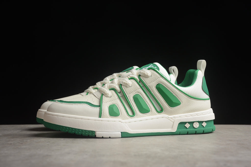 Louis Vuitton LV Skate Leather Sneaker Unisex Off White Green