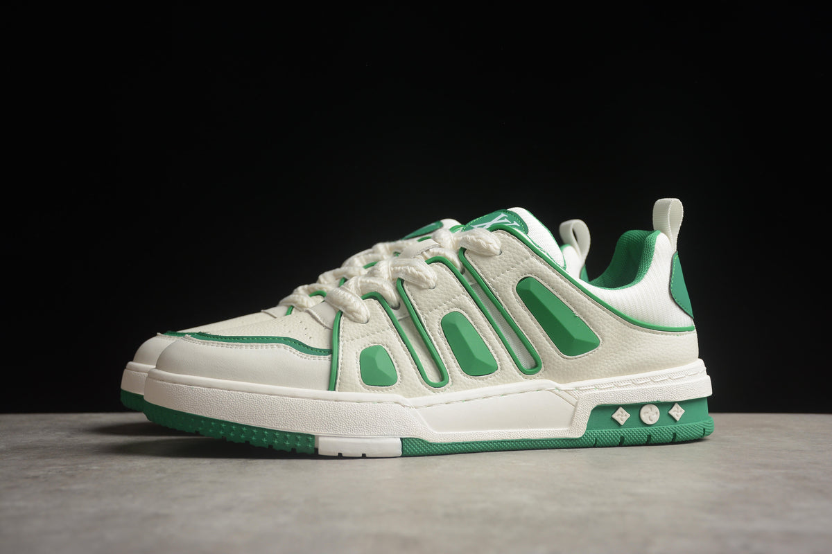 Louis Vuitton LV Skate Leather Sneaker  Unisex Off White Green