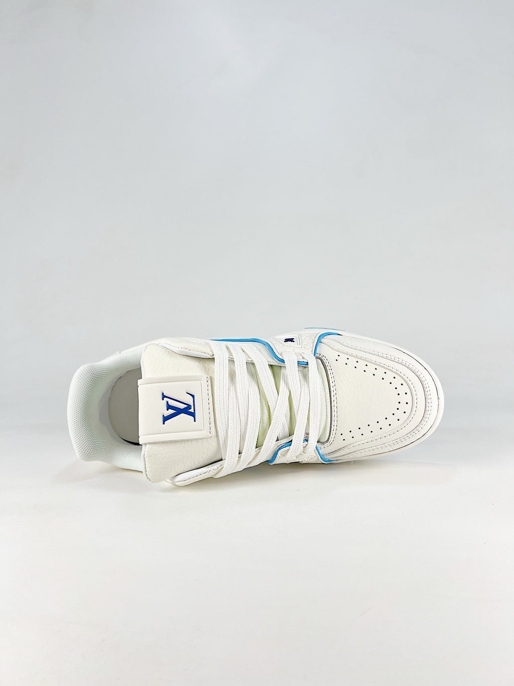 LV Trainer Sneakers Men Women Luxury Casual Skate Shoes Fashion Designer Trainers White leather upper