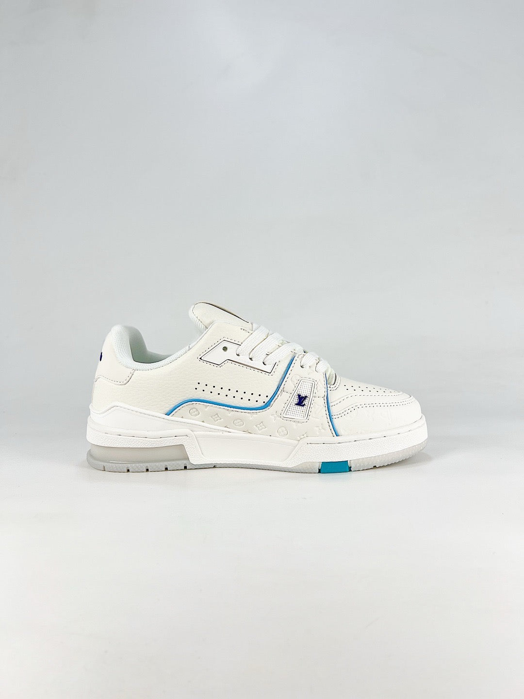 LV Trainer Sneakers Men Women Luxury Casual Skate Shoes Fashion Designer Trainers White leather upper