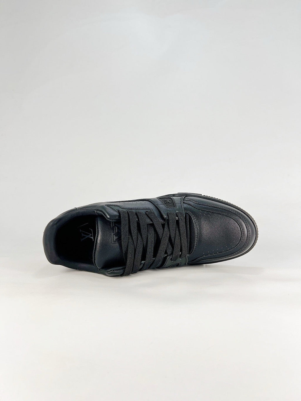 LV Trainer Sneakers Men Women All Black Leather Signature Casual Skate Shoes