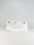 LV Trainer Sneakers Men Women All White Leather Signature Casual Skate Shoes