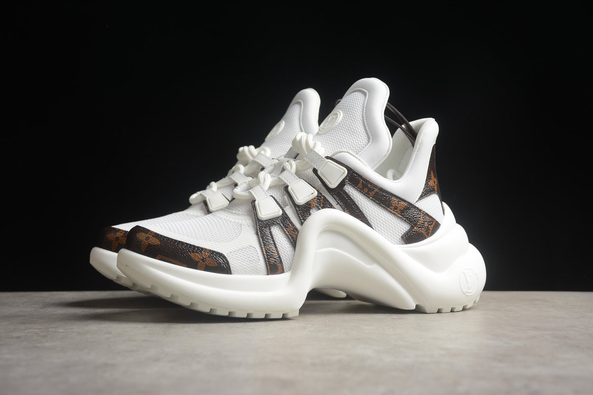 Louis Vuitton LV Archlight  Leather Sneaker Unisex White Monogram