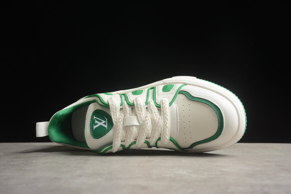 Louis Vuitton LV Skate Leather Sneaker  Unisex Off White Green