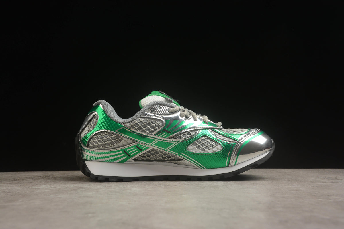 Bottega Veneta Orbit Runner Unisex  Low-Top Sneakers Bark Green