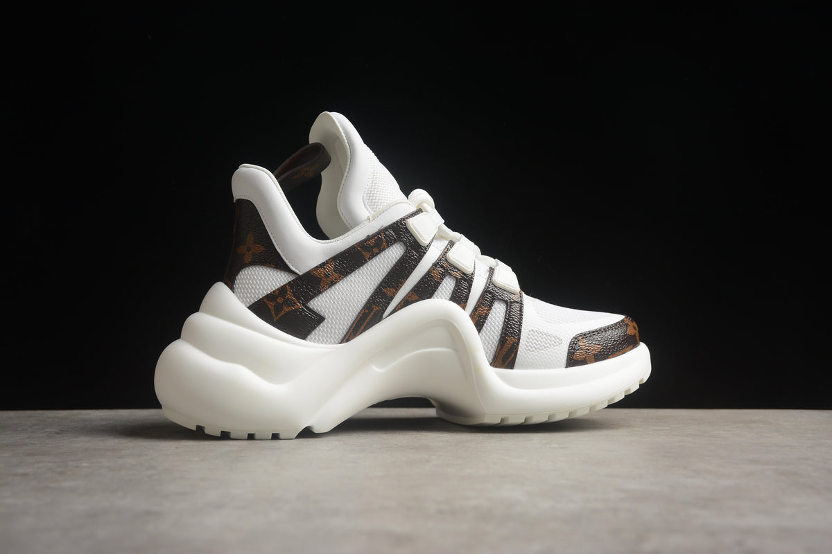 Louis Vuitton LV Archlight  Leather Sneaker Unisex White Monogram
