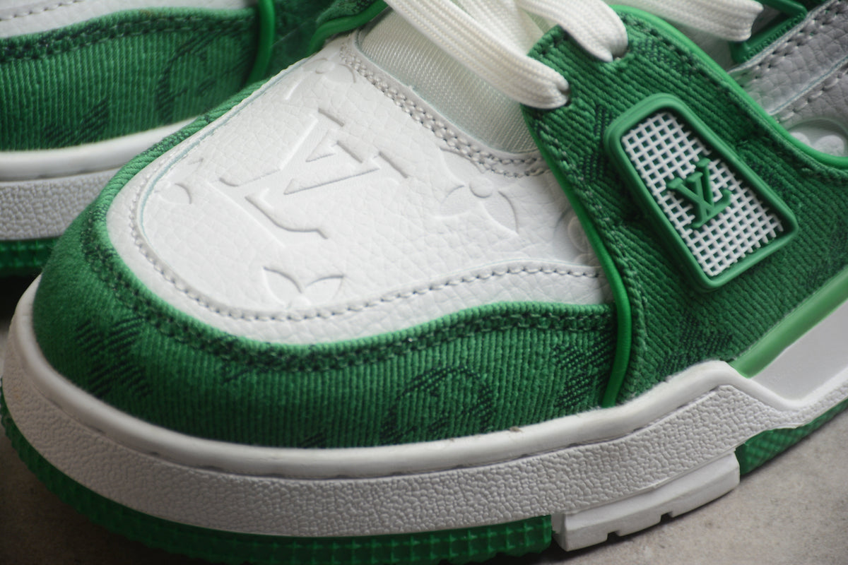 Louis Vuitton LV Trainer Unisex Sneakers – White‑Green