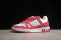 Louis Vuitton LV Trainer Leather Sneaker Unisex White Fuchsia