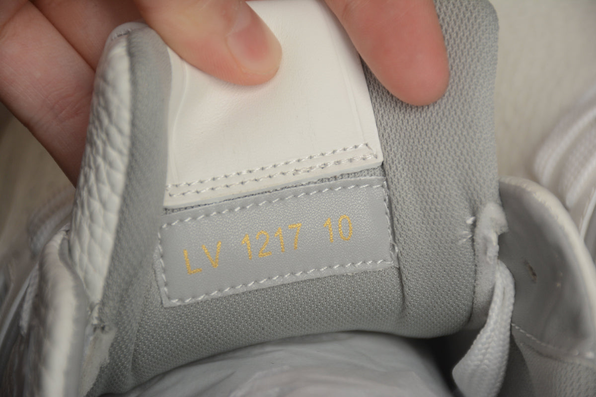 Louis Vuitton LV Trainer Leather Sneaker White Cement Grey Unisex