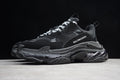 Balenciaga Triple S Thick Sole Running Sneakers for Men and Women Black