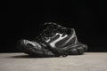 Balenciaga 3XL Unisex Sneakers – Distressed Chunky Style BLACK/BLACK SILVER