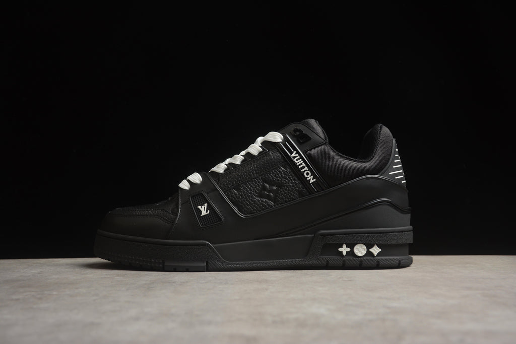 Louis Vuitton LV Trainer Leather Sneaker Unisex Black