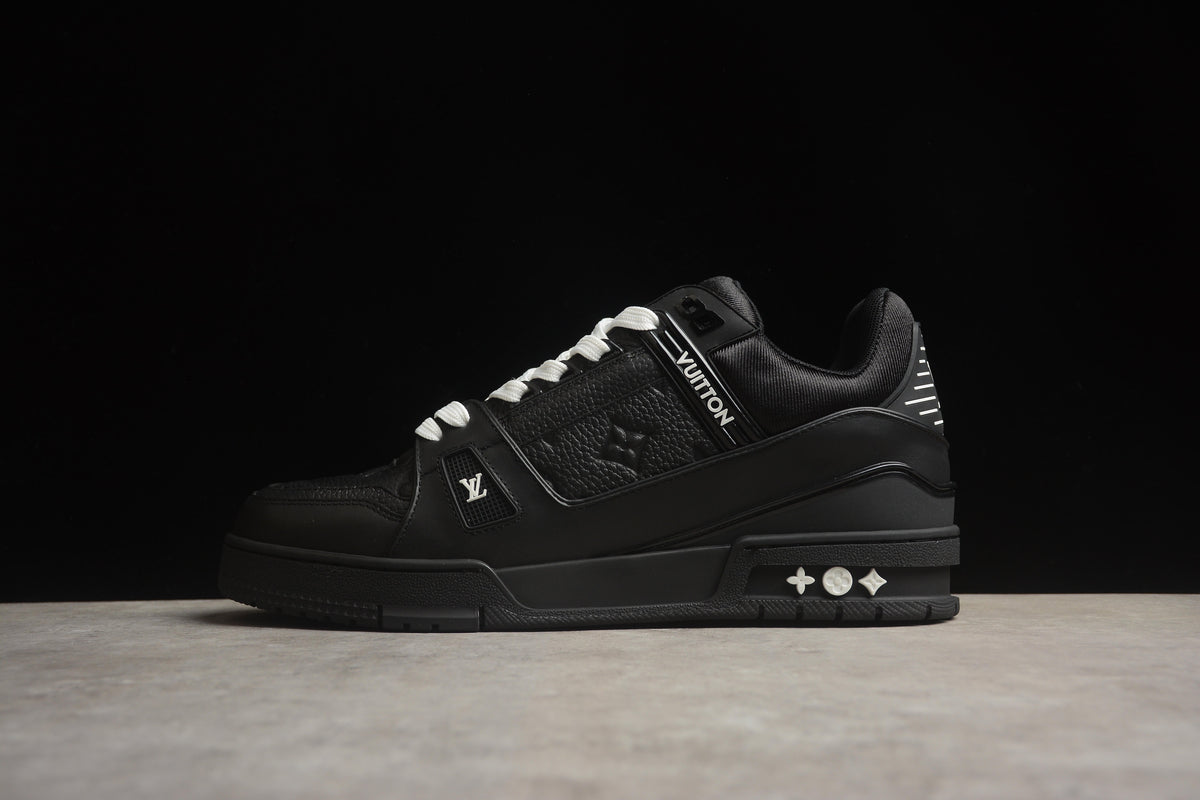 Louis Vuitton LV Trainer Leather Sneaker Unisex Black