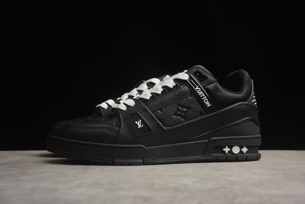 Louis Vuitton LV Trainer Leather Sneaker Unisex Black
