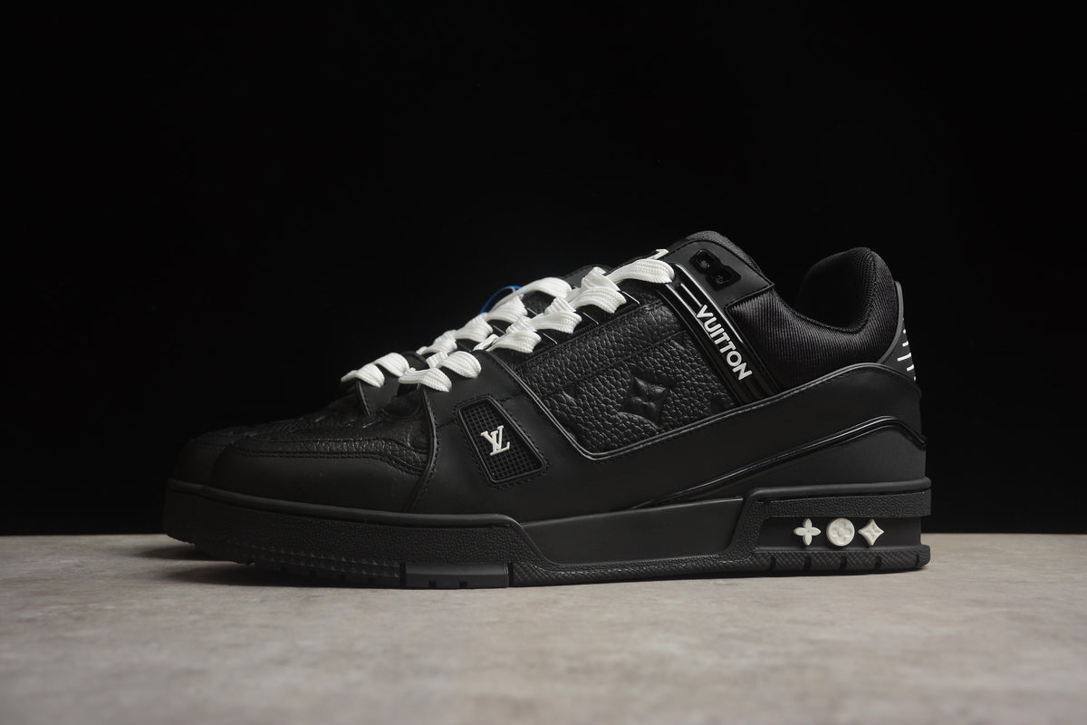 Louis Vuitton LV Trainer Leather Sneaker Unisex Black