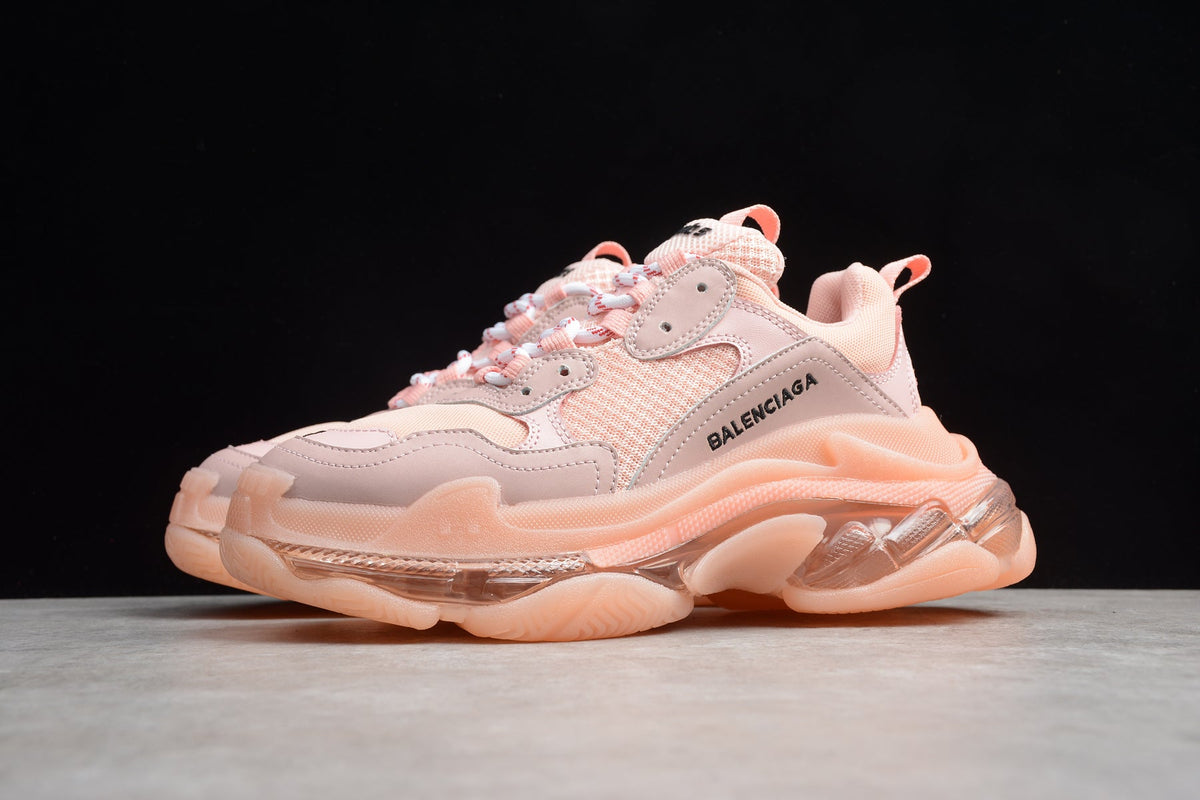 Balenciaga Triple S Thick Sole Running Sneakers for Men and Women Pink