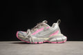 Balenciaga 3XL Unisex Sneakers – Distressed Chunky Style Silver / Pink