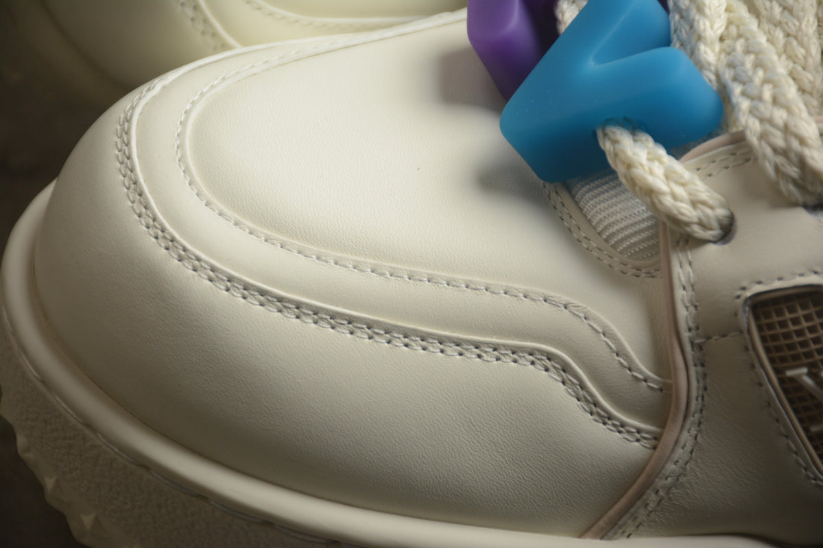 Louis Vuitton LV Trainer Leather Sneaker Cream White Unisex