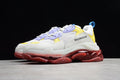 Balenciaga Triple S Thick Sole Running Sneakers for women‘s White Purple Yellow Red
