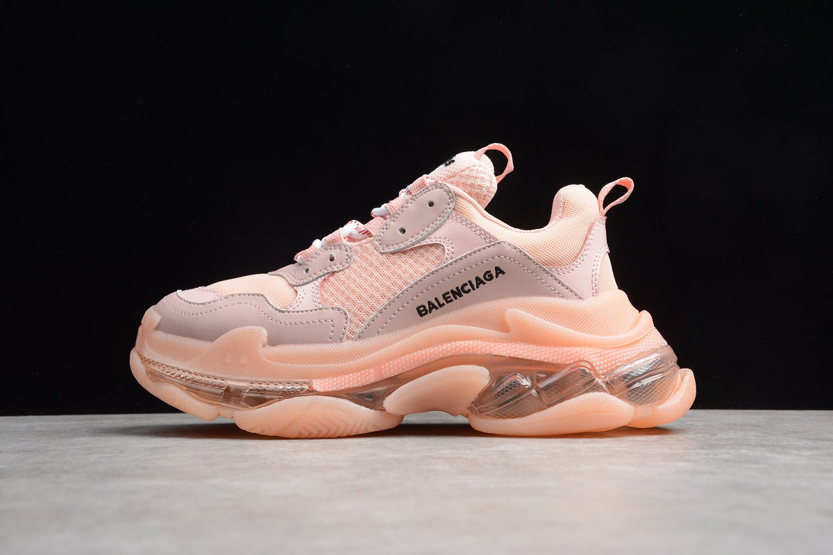 Balenciaga Triple S Thick Sole Running Sneakers for Men and Women Pink