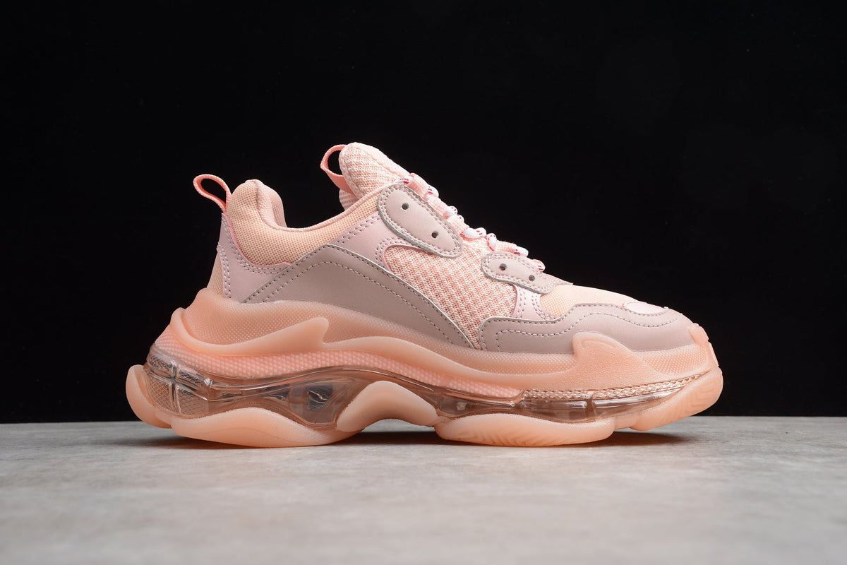Balenciaga Triple S Thick Sole Running Sneakers for Men and Women Pink