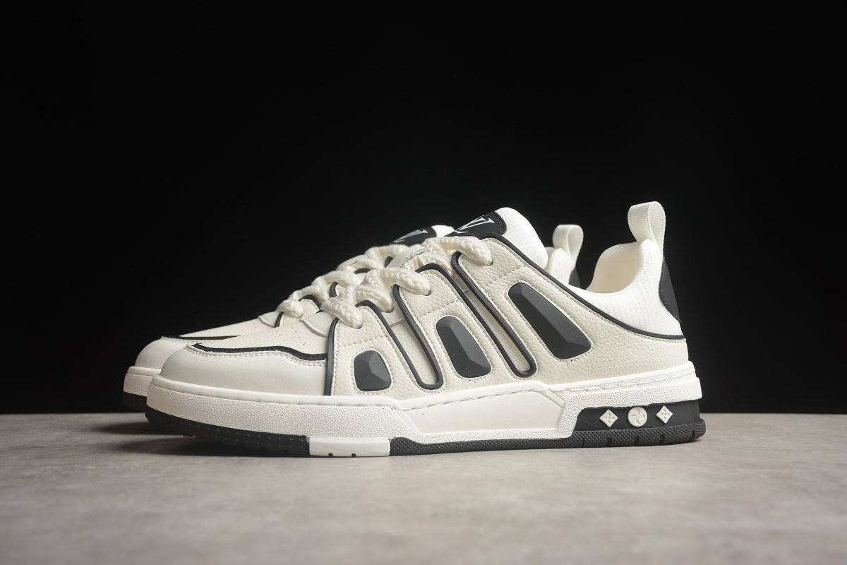 Louis Vuitton LV Skate Leather Sneaker Unisex Off White Black
