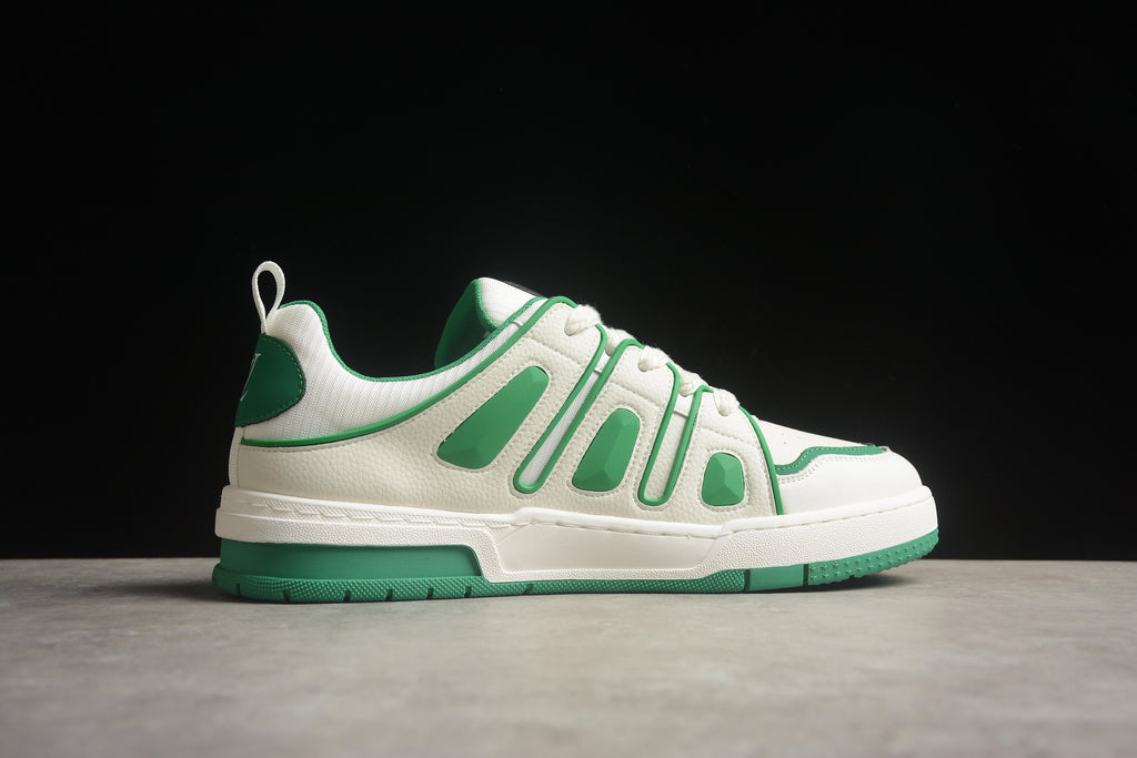 Louis Vuitton LV Skate Leather Sneaker Unisex Off White Green