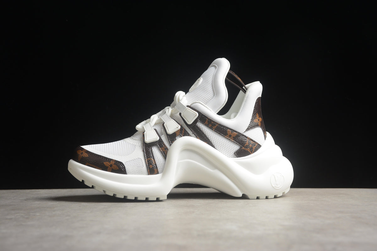 Louis Vuitton LV Archlight  Leather Sneaker Unisex White Monogram