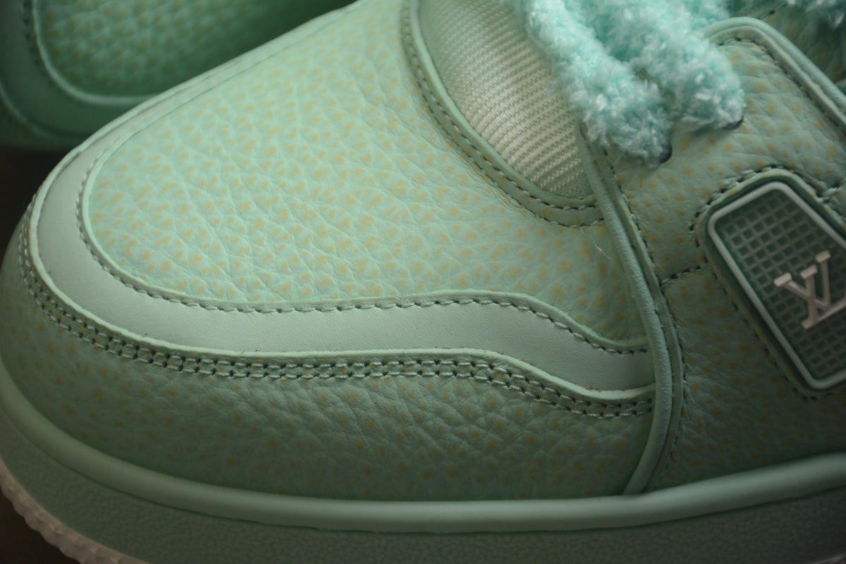 Louis Vuitton LV Trainer Leather Sneaker Mint Green Unisex