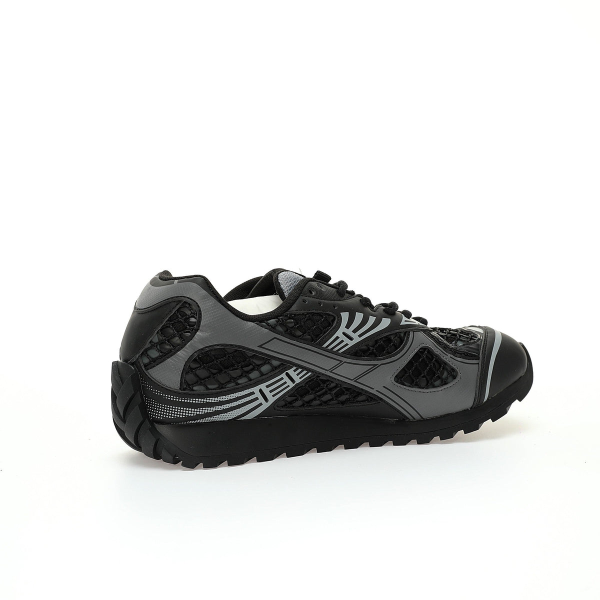Bottega Veneta Orbit Runner Unisex  Low-Top Sneakers Grey / Black