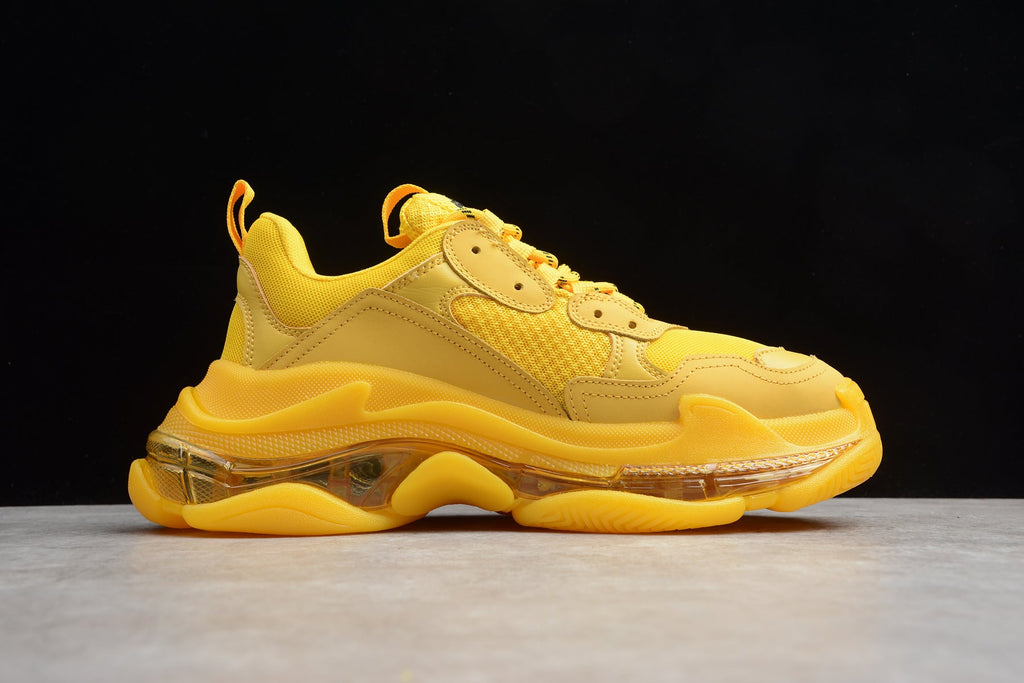 Balenciaga Triple S Thick Sole Running Sneakers for Men and Women Yellow