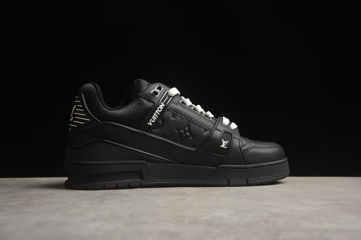 Louis Vuitton LV Trainer Leather Sneaker Unisex Black