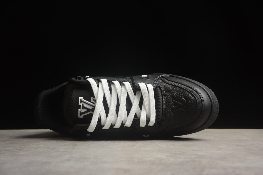 Louis Vuitton LV Trainer Leather Sneaker Unisex Black