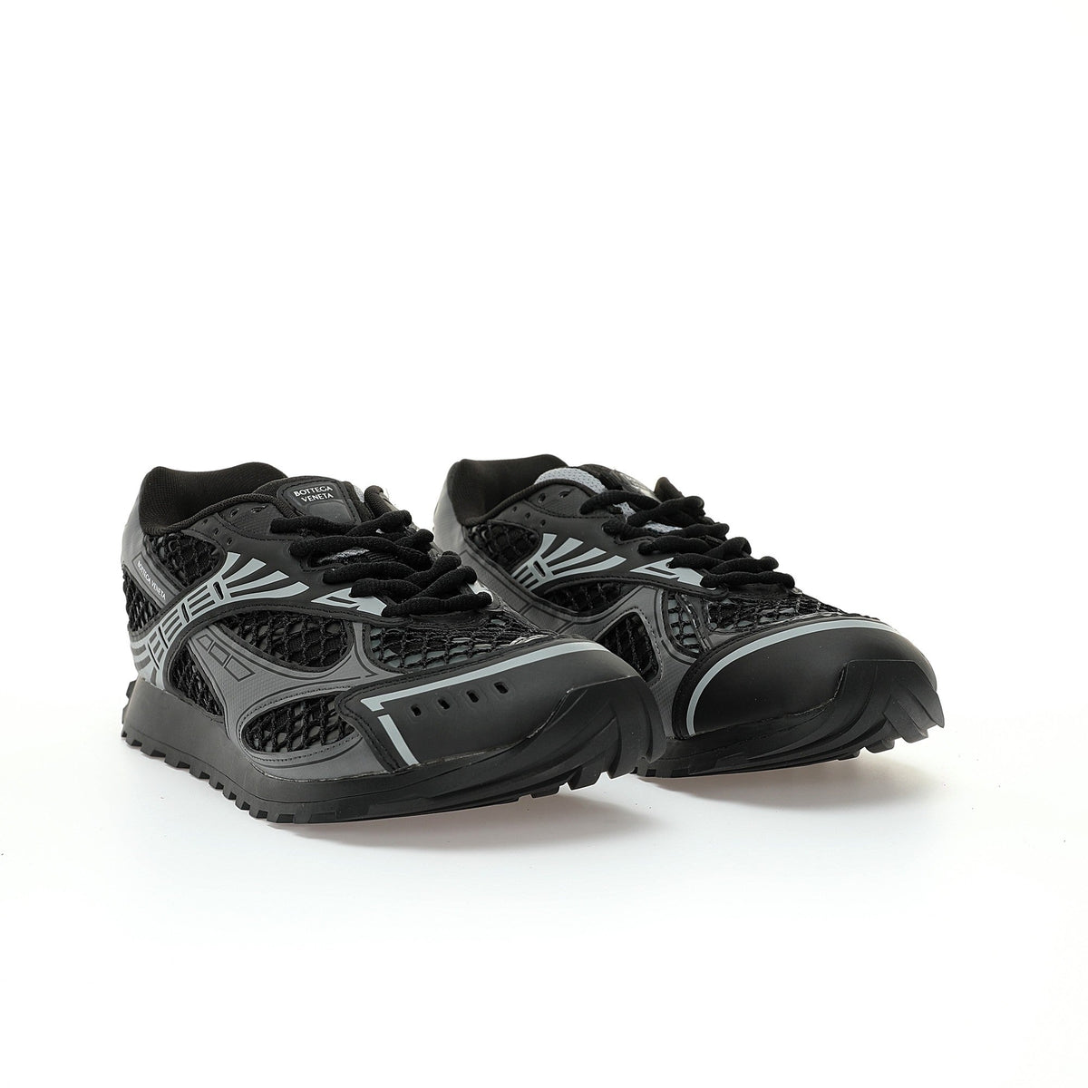 Bottega Veneta Orbit Runner Unisex  Low-Top Sneakers Grey / Black