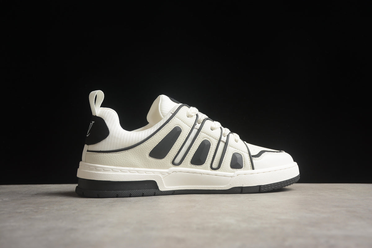 Louis Vuitton LV Skate Leather Sneaker Unisex Off White Black